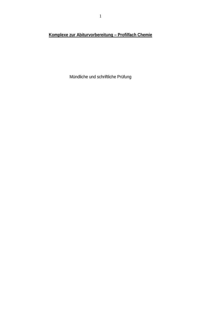 Abi Chemie Prüfung 2023 Deutschland